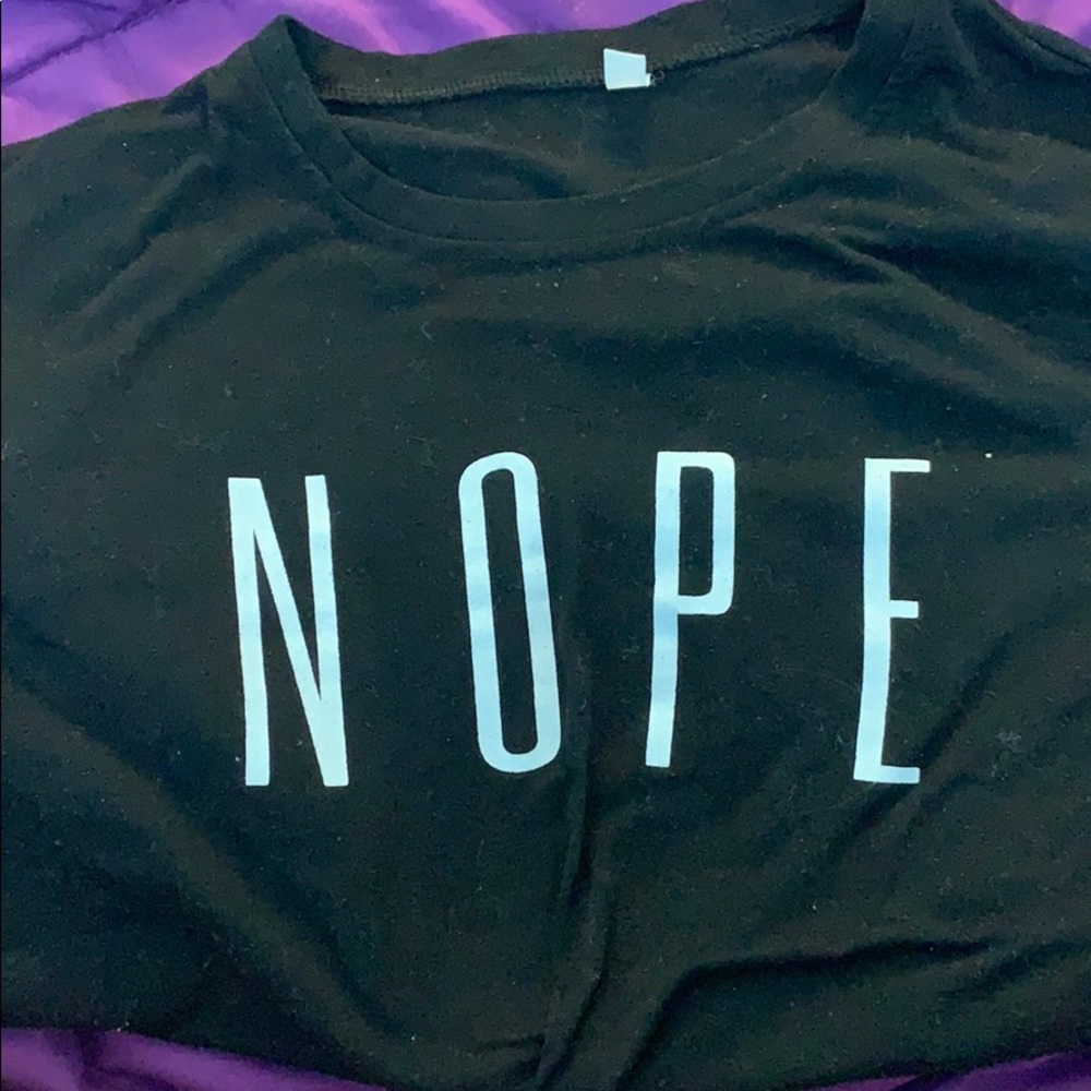 NOPE black T-shirt